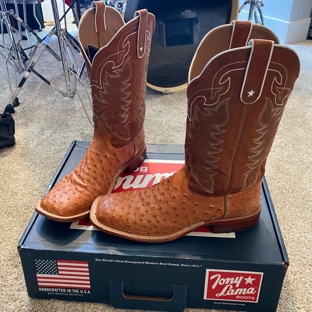 Tony Lama Ostrich Skin Boots